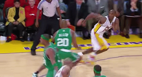 Kobe Bryant Astonishing Slam Dunk GIF