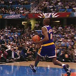 Kobe Bryant Beween Legs Dunk GIF