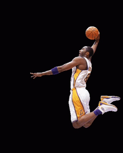 Kobe Bryant Iconic Dunk Pose GIF