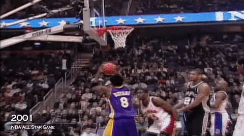 Kobe Bryant Mesmerizing Alley Oop Dunk GIF