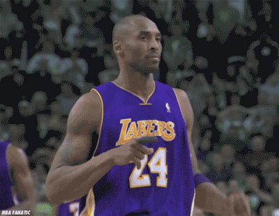 Kobe Bryant No No Hand Gesture GIF