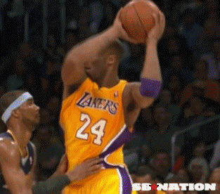 Kobe Bryant Shoulder Push GIF