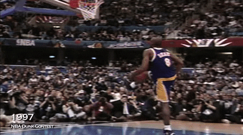 Kobe Bryant Under The Legs Dunk GIF