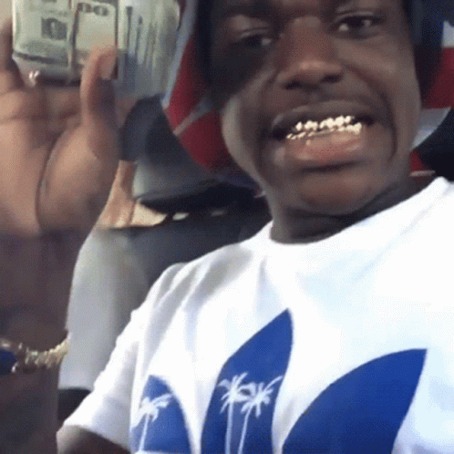 Kodak Black Holding Bundle Of Money GIF