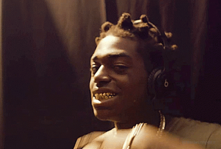 Kodak Black Showing His Gold Teeth GIF