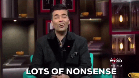 Koffee With Karan Refers To Person Talking As Nonsense GIF