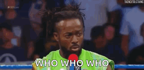 Kofi Kingston Who GIF