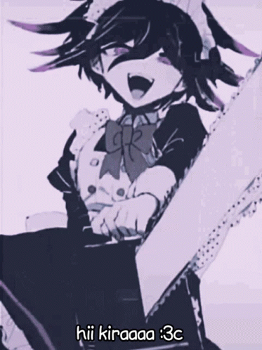 Kokichi Wearing Maid Dress Edit GIF