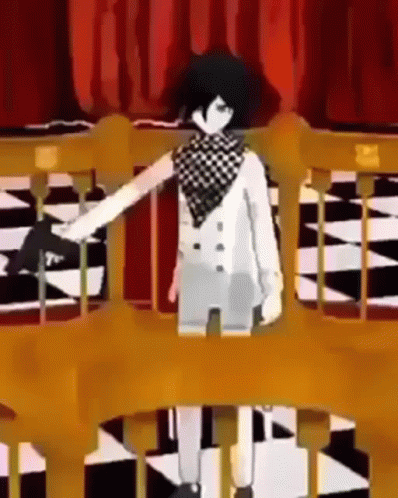 Kokichi With A Gun Dancing GIF