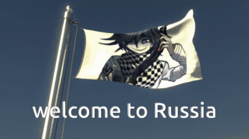 Welcome To Russia Kokichi Flag GIF