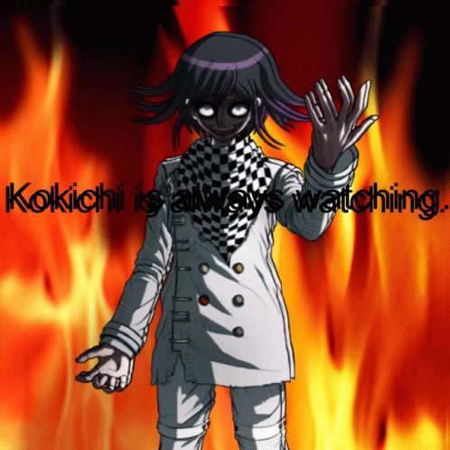 Kokichi Is Always Watching GIF