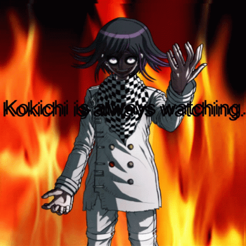 Kokichi Is Always Watching  GIF