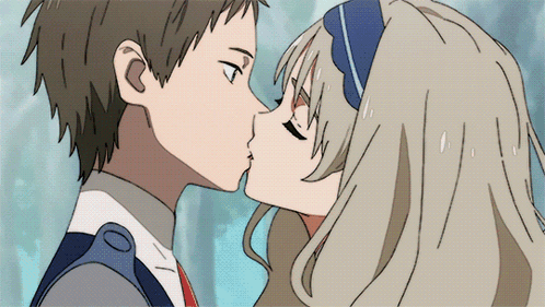 Kokoro Mitsuru Kiss Kiss GIF