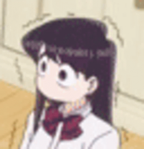 Komi Anxious Shaking GIF
