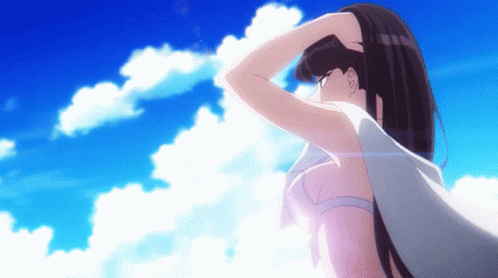 Komi In Bikini Hair Toss GIF