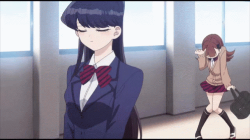 Komi Is Weirded Out GIF