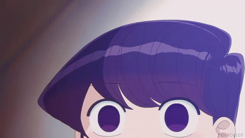 Komi Growing Cat Ears GIF
