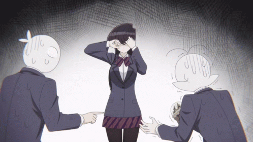 Komi Getting Talked To GIF