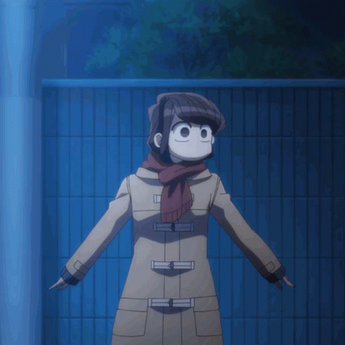 Komi Looking Around GIF