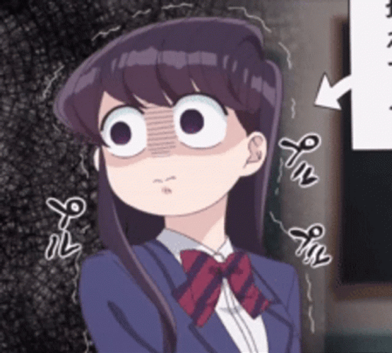 Komi Afraid Shaking GIF