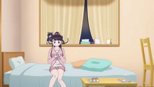 Komi Can't Communicate Bed GIF