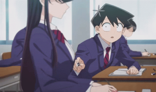 Tadano Shocked Komi Can't Communicate GIF