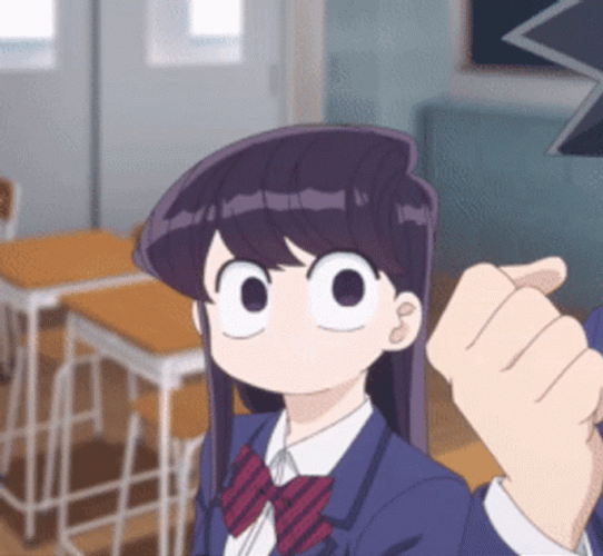 Komi Cat Ears Alert GIF