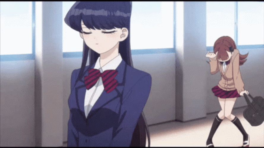 Komi Is Weirded Out GIF