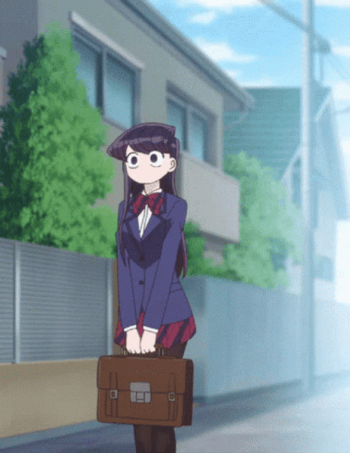 Komi Jump Can't Communicate GIF