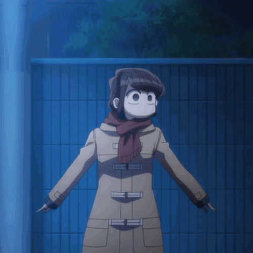Komi Looking Around GIF