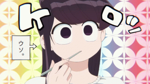 Komi San Thinking Anime GIF