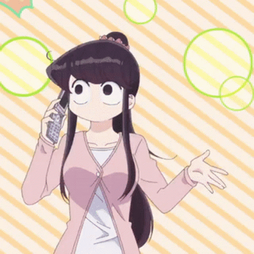 Komi San Phone Calling GIF