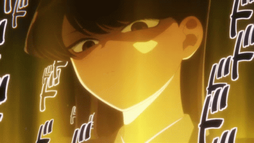 Komi San Staring Scene GIF