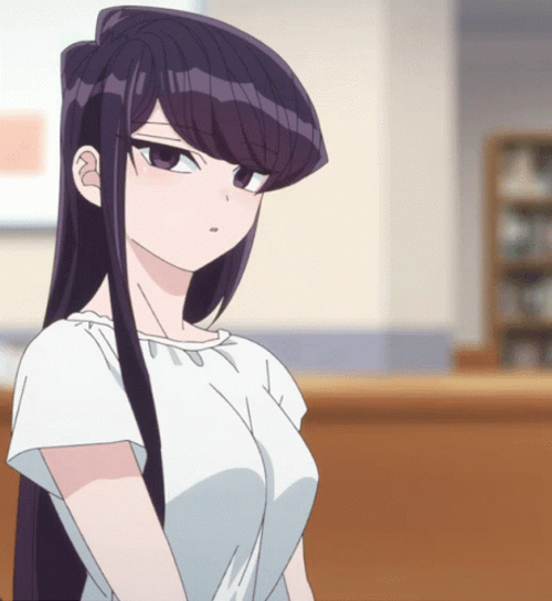 Komi Waving Hi GIF