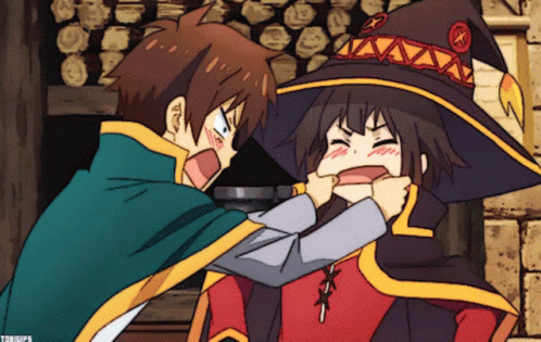 Konosuba Anime Funny Megumin Kazuma GIF