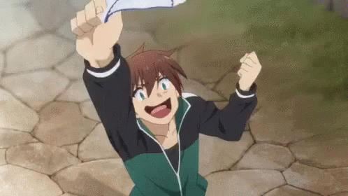 Konosuba Anime Happy Kazuma Satou GIF
