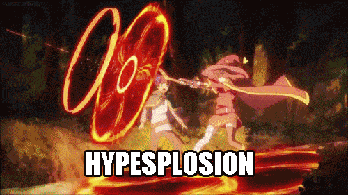 Konosuba Anime Hype Explosion Activated GIF