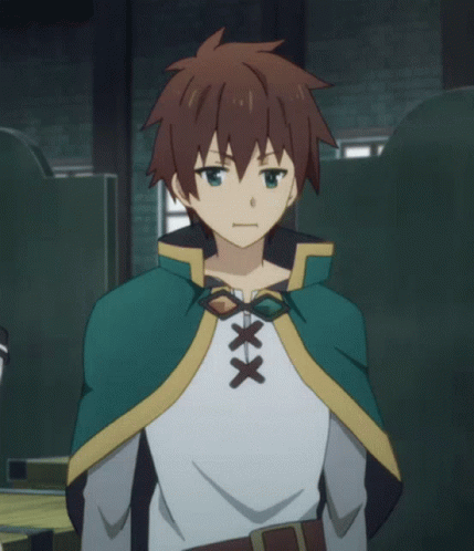 Konosuba Anime Kazuma Satou Salute GIF