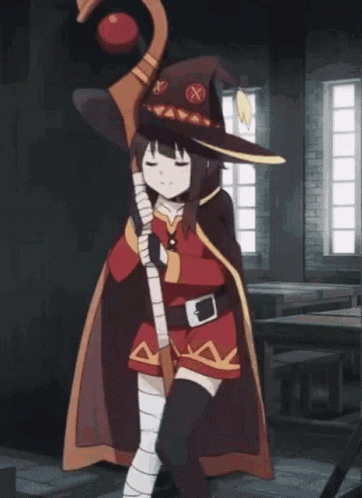 Konosuba Anime Megumin Happy Delulu GIF