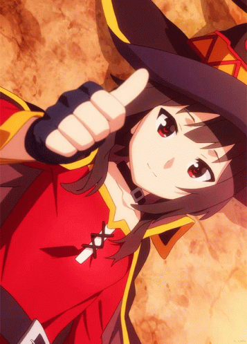 Konosuba Anime Megumin Thumbs Up GIF