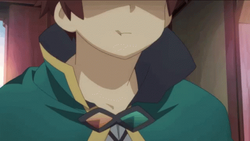 Konosuba Anime Sick Kazuma Satou GIF