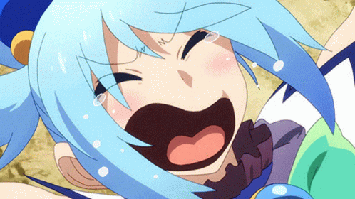Konosuba Aqua Emote Pause GIF