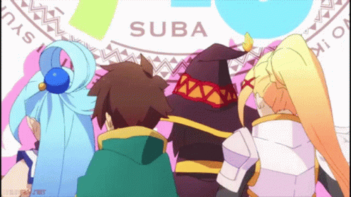 Konosuba Aqua Kazuma Megumin Darkness Thumbs Up GIF