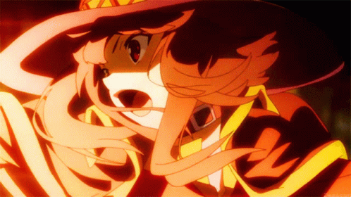 Konosuba Megumin Anime Explosion GIF