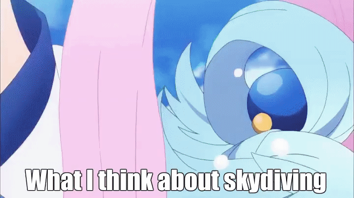 Konosuba What I Think About Skydiving GIF