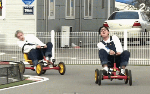 Korean Funny Race Day Trike GIF
