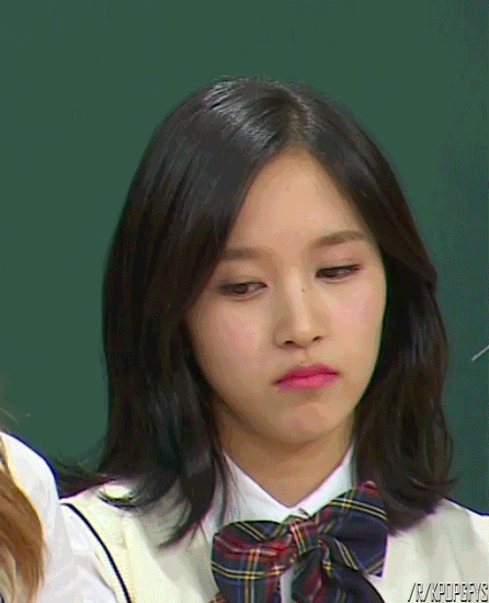 Korean Girl Meh Face GIF