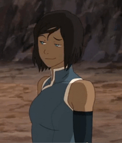 Korra Flirty Eyebrows Up GIF