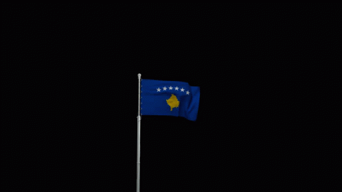 Kosovo Flag Post GIF