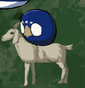 Kosovo Goat Countryballs GIF